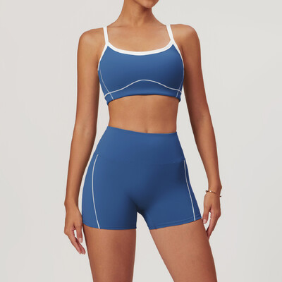 mikeyoga 2 buc. Set de yoga haine pentru femei Set de antrenament Imbracaminte sport Imbracaminte de gimnastica Sutien de fitness Push Up Jambiere cu talie inalta Costume sportive