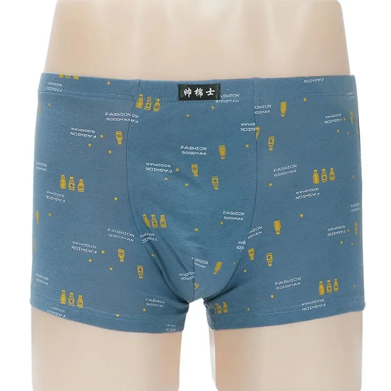 5 τεμάχια/Παρτίδα Boxers Ανδρικά εσώρουχα Ανδρικά βαμβακερά σορτς μπόξερ Ανδρικά παντελόνια μπόξερ Τέσσερις γωνίες Χαλαρά αναπνεύσιμα άνετα σορτς