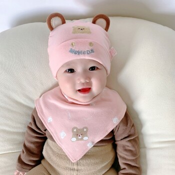 Baby Hat Beanie Φθινόπωρο Χειμώνας Νεογέννητα Βαμβακερά καπέλα για μωρά Άνοιξη Φθινοπωρινό καρτούν Χαριτωμένα παιδικά καπέλα για νήπια αγόρια κορίτσια 3-12 εκατ.