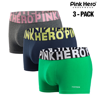 3 db PINKHERO férfi alsónadrág, kiváló minőségű kényelmes és puha pamut alsóneművel, Calzoncillos Hombre