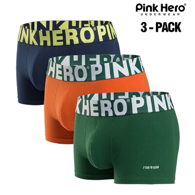 3 db PINKHERO férfi alsónadrág, kiváló minőségű kényelmes és puha pamut alsóneművel, Calzoncillos Hombre