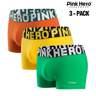 3 db PINKHERO férfi alsónadrág, kiváló minőségű kényelmes és puha pamut alsóneművel, Calzoncillos Hombre