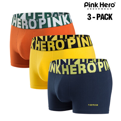 3 db PINKHERO férfi alsónadrág, kiváló minőségű kényelmes és puha pamut alsóneművel, Calzoncillos Hombre