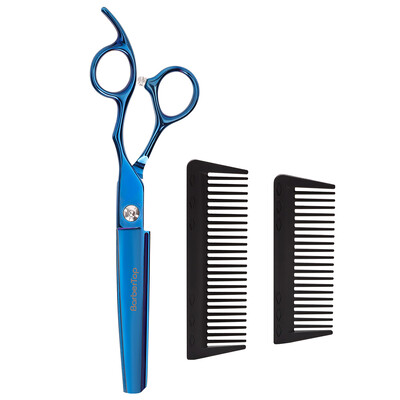 BARBERTOP 2 az 1-ben Jp440c acél 6 hüvelykes hajolló fésűvel Hajvágás Fodrász Hajvágó Olló Szaloneszközök