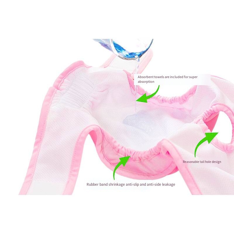 Επαναχρησιμοποιούμενες πάνες για θηλυκά σκυλιά Warps High Absorbent Doggie Puppy Nappies Ρυθμιζόμενα εσώρουχα για κατοικίδια για μικρά μεσαία μεγάλα σκυλιά κορίτσια