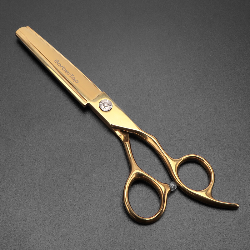 Ψαλίδι μαλλιών BARBERTOP 6.5 `` Jp440c Steel 2 σε 1 με χτένα κούρεμα Ψαλίδι κουρεύματος Εργαλεία κομμωτηρίου
