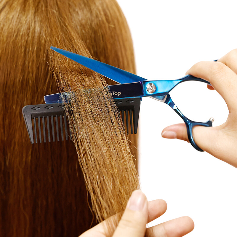 Ψαλίδι μαλλιών BARBERTOP 6.5 `` Jp440c Steel 2 σε 1 με χτένα κούρεμα Ψαλίδι κουρεύματος Εργαλεία κομμωτηρίου