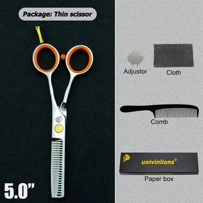 4,5/5,0/5,5/6,0" Japán Fodrász Olló Borbély Ciseaux Coiffure Borbély Vékonyító Olló Tijeras Olló Hajvágáshoz Kit