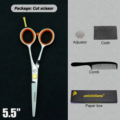 4,5/5,0/5,5/6,0" Japán Fodrász Olló Borbély Ciseaux Coiffure Borbély Vékonyító Olló Tijeras Olló Hajvágáshoz Kit