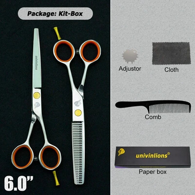 4,5/5,0/5,5/6,0" Japán Fodrász Olló Borbély Ciseaux Coiffure Borbély Vékonyító Olló Tijeras Olló Hajvágáshoz Kit