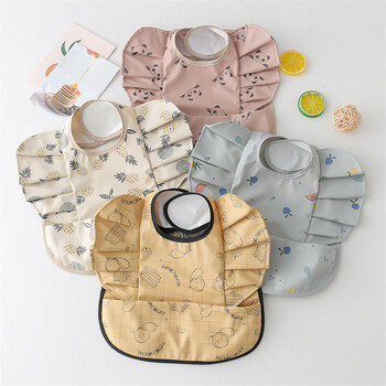 Baby Bibs INS Nordic Style Feed Angel Pocket Burp Κορίτσι Αγόρι Βρεφικά Γεύματα Σαλιάρα Αδιάβροχο Easy Clean Χαριτωμένα σαλιάρες ελέφαντα Μαλακό PU