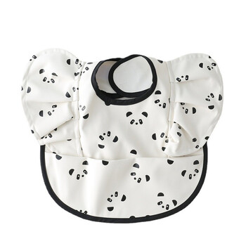 Baby Bibs INS Nordic Style Feed Angel Pocket Burp Κορίτσι Αγόρι Βρεφικά Γεύματα Σαλιάρα Αδιάβροχο Easy Clean Χαριτωμένα σαλιάρες ελέφαντα Μαλακό PU