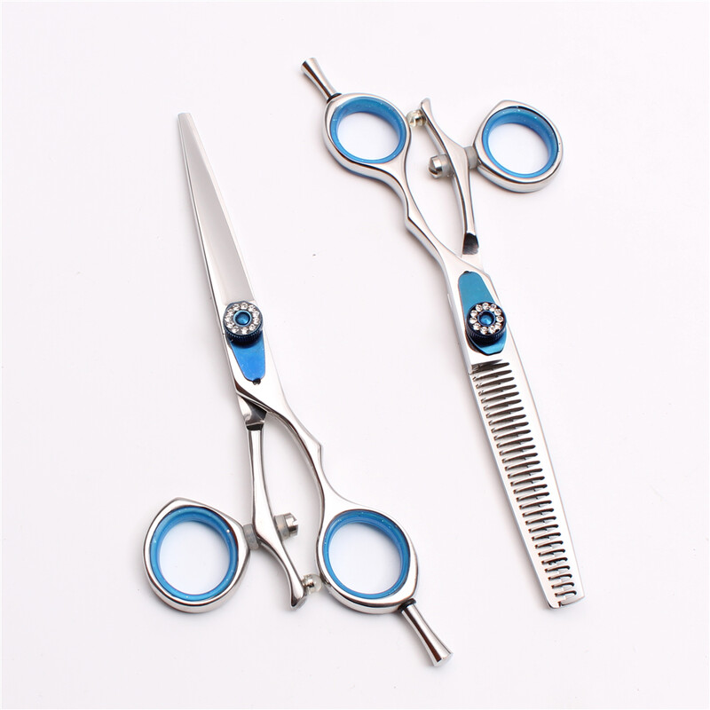 C9019 6" 17,5 cm Περιστρεφόμενη λαβή Japan 440C Επαγγελματικό ψαλίδι κομμωτηρίου Αραιωτικό ψαλίδι Ψαλίδι κοπής Κιτ ψαλιδιού μαλλιών