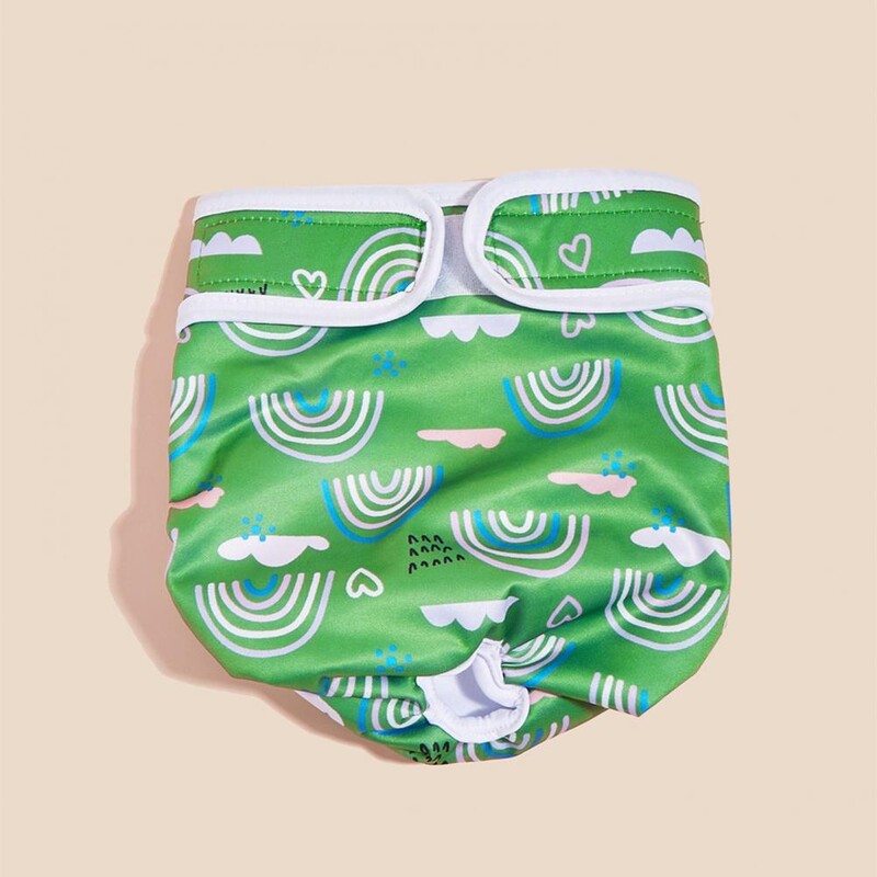 Patogūs šunų menstruaciniai apatiniai kvėpuojantys vaivorykštės raštai šunų vystyklai Kelnaitės mažiems vidutiniams šunims augintiniams šunims