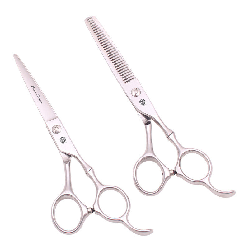 Ψαλίδι κοπής μαλλιών Purple Dragon 5,5" 6,0" Japan 440C Barber Thinning Shears Hair Scissors for Hairdresser Professional Z9030