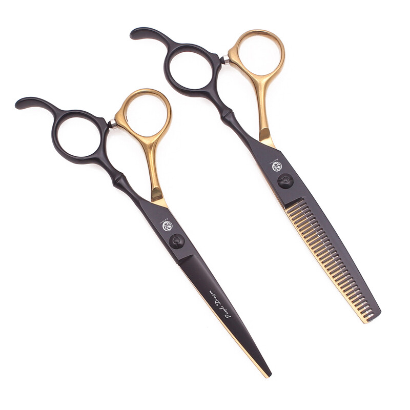 Ψαλίδι κοπής μαλλιών Purple Dragon 5,5" 6,0" Japan 440C Barber Thinning Shears Hair Scissors for Hairdresser Professional Z9030