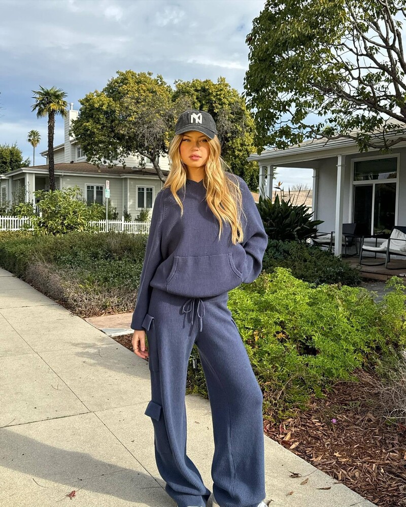 Σετ παντελονιού Γυναικείο Σετ Πουλόβερ Γυναικείο Πλεκτό Πλεκτό Καθαρό Χρώμα