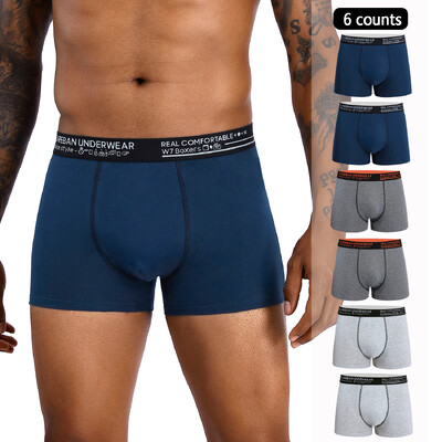 6db csomag 2024 Fashion Style Férfi Bugyi Pamut Fehérnemű Férfi márkájú Boxer és Alsónadrág Homme Luxus Szett Rövidnadrág Box Slips