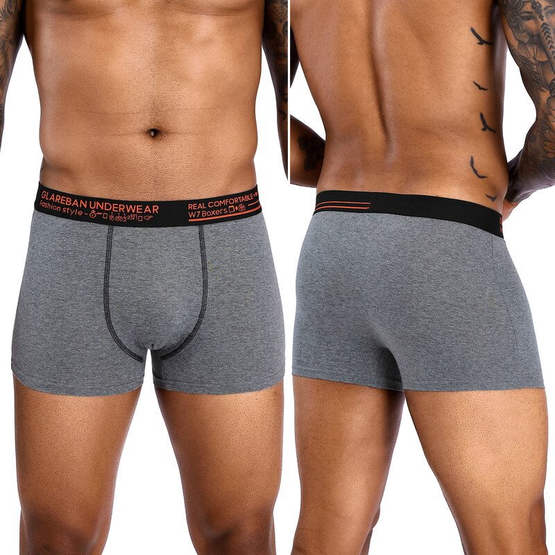 Συσκευασία 6 τμχ Ανδρικά εσώρουχα σε στυλ μόδας 2024 Βαμβακερά εσώρουχα Ανδρικά μάρκα Boxer and εσώρουχα For Homme Luxury Set Shorts Box Slips