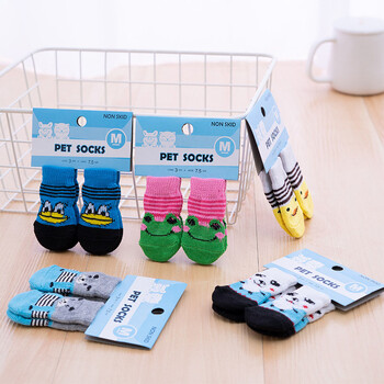 Pet Knits Socks Puppy Dog Socks Dog Anti-Slip Sock Pet Clothing Неплъзгащи се калъфи за крака Продукти за домашни любимци Обувки за кучета Mascotas Perros