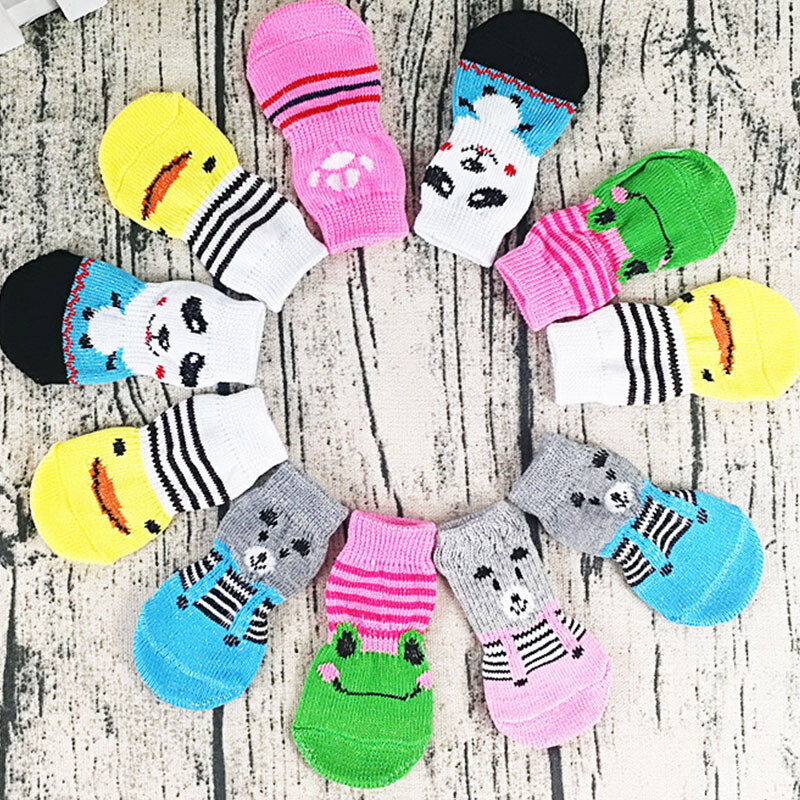 Πλεκτά για κατοικίδια Κάλτσες για κουτάβι Κάλτσες για σκύλους Αντιολισθητικές κάλτσες για κατοικίδια Αντιολισθητικά καλύμματα ποδιών Προϊόντα για κατοικίδια Παπούτσια για σκύλους Mascotas Perros