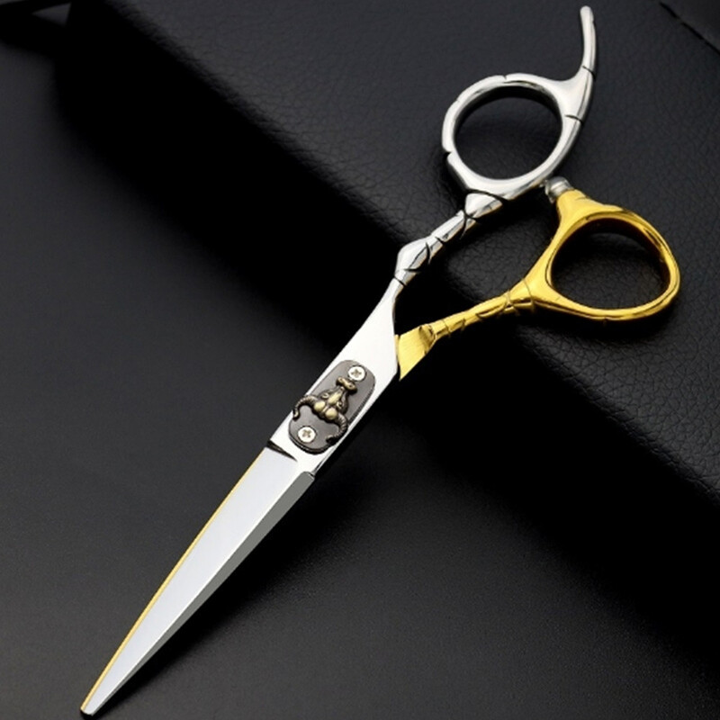 Επαγγελματικό ψαλίδι μαλλιών 6 ιντσών Japan 440c Bull Head Haircut Thinning Barber Cut Ψαλίδι Κομμωτικής Ψαλίδι Εργαλεία