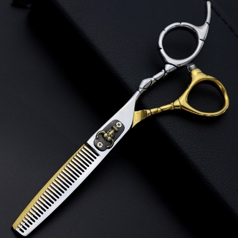 Επαγγελματικό ψαλίδι μαλλιών 6 ιντσών Japan 440c Bull Head Haircut Thinning Barber Cut Ψαλίδι Κομμωτικής Ψαλίδι Εργαλεία