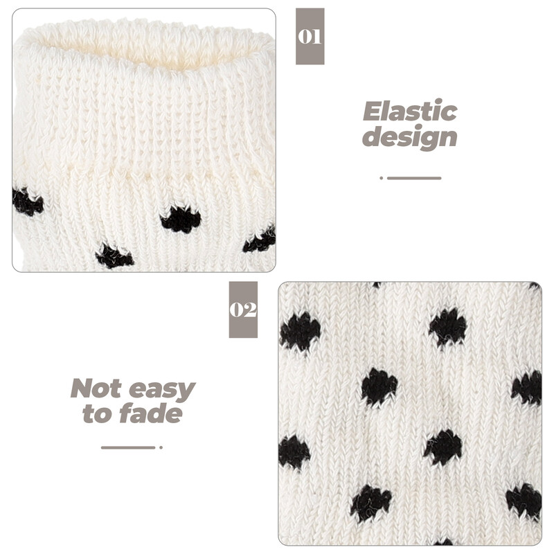 4 τεμ. Αντιολισθητικές κάλτσες Προστατευτικά ποδιών για σκύλους κατοικίδιων ζώων Θερμαντικά καλύμματα γάτας Σετ μανίκια για κουτάβι μανίκια λευκά για σκύλους πλεκτά