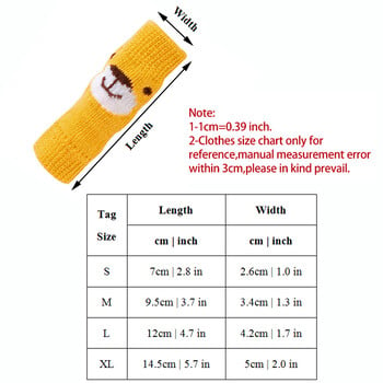 Чорапи за кучета Чорапи за защита на ставите Зимни топли чорапи за домашни любимци Капак против мръсни ръкави Котка Кученце Плетени чорапи за кучета Сладък Направи си сам