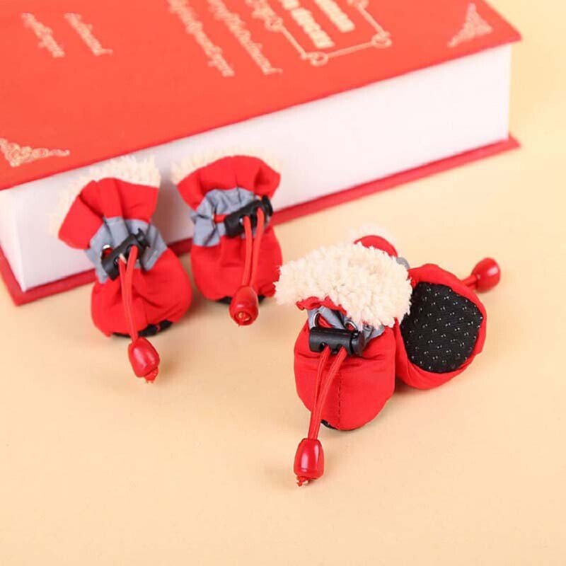 Pet Dogs Χειμερινά παπούτσια Rain Snow αδιάβροχα μποτάκια Κάλτσες από καουτσούκ Αντιολισθητικά παπούτσια για μικρά σκυλιά κουτάβια Υποδήματα