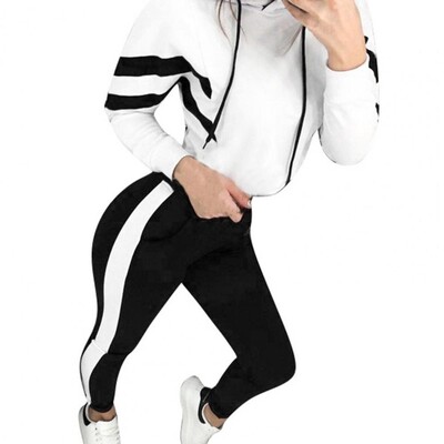2 részes szett női 2023 hot style Európa Amerika őszi kapucnis polár öltöny kétrészes sportkészlet dropshipping