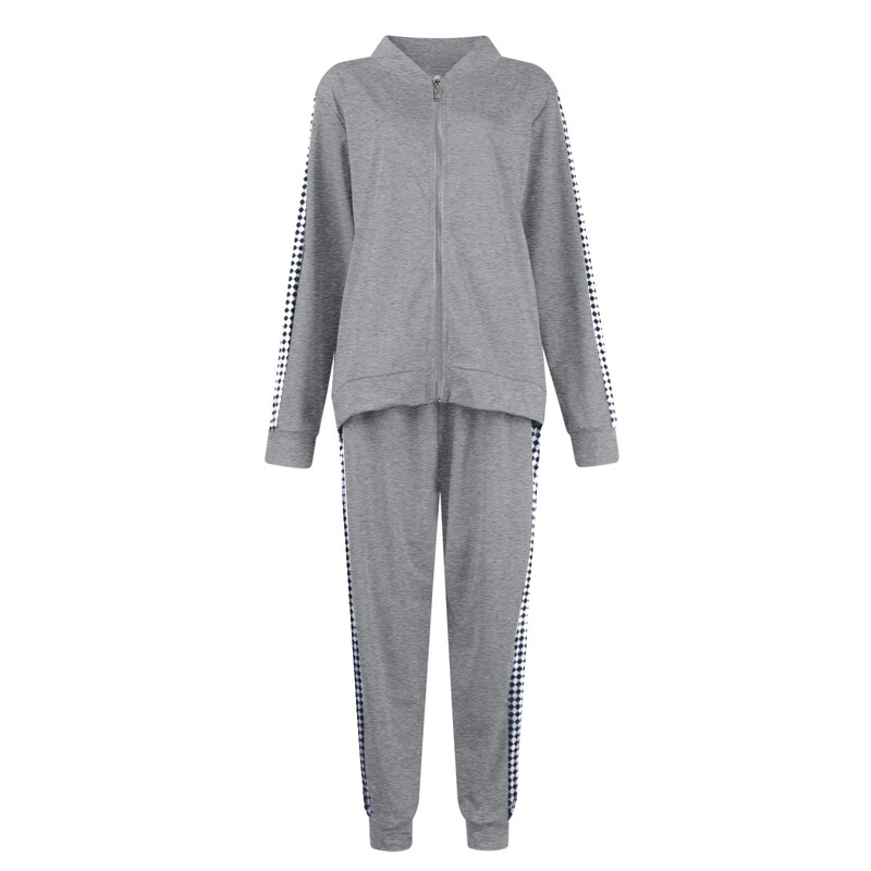 Χειμερινά σετ δύο τεμαχίων Γυναικεία αθλητική φόρμα casual κοστούμι με φερμουάρ Φθινοπωρινές φόρμες παντελονιών Γυναικεία φούτερ Splicing Sportswear