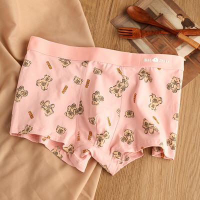 EXILIENS Hello Bear Cotton Boxer Férfi Fehérnemű Bermuda Ropa Belső Férfi Boxer Cuecas Masculinas Férfi Calzoncillos M-3XL K41-JH