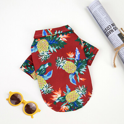 Hawaii stílusú Beach kisállat ingek Nyári kutyaruhák kölyökkutyáknak Kicsi, nagy macskakutyáknak Chihuahua jelmezek Háziállatoknak Ruházat XS-5XL