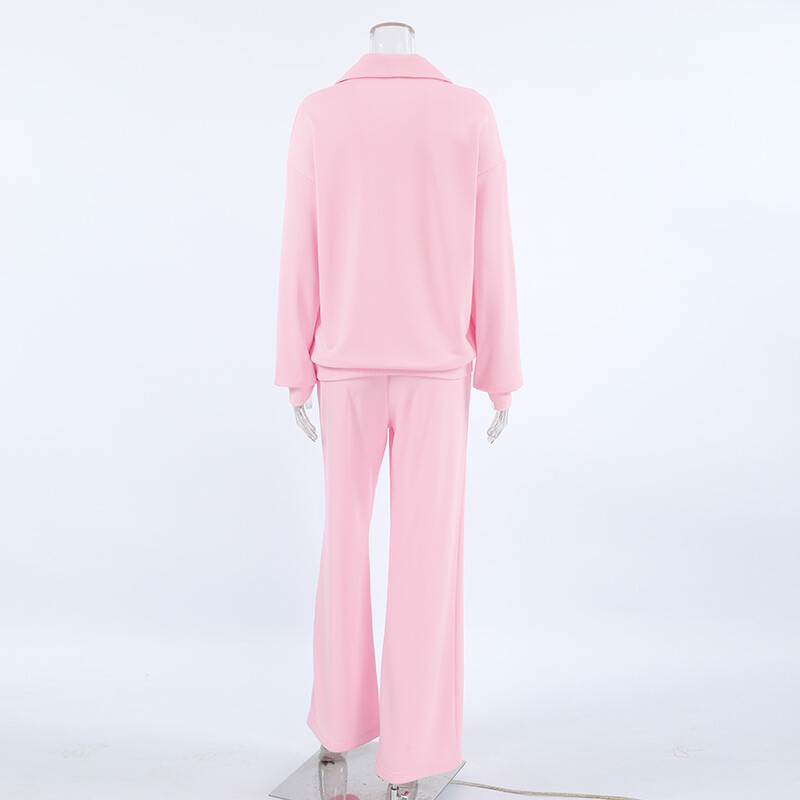 Fashion Casual Sport Σετ 2 τεμαχίων Μασίφ Σετ Φούτερ Γυναικεία Φθινοπωρινά Χειμερινά Φούτερ με μακρυμάνικο φερμουάρ πέτο Σετ δύο τεμαχίων