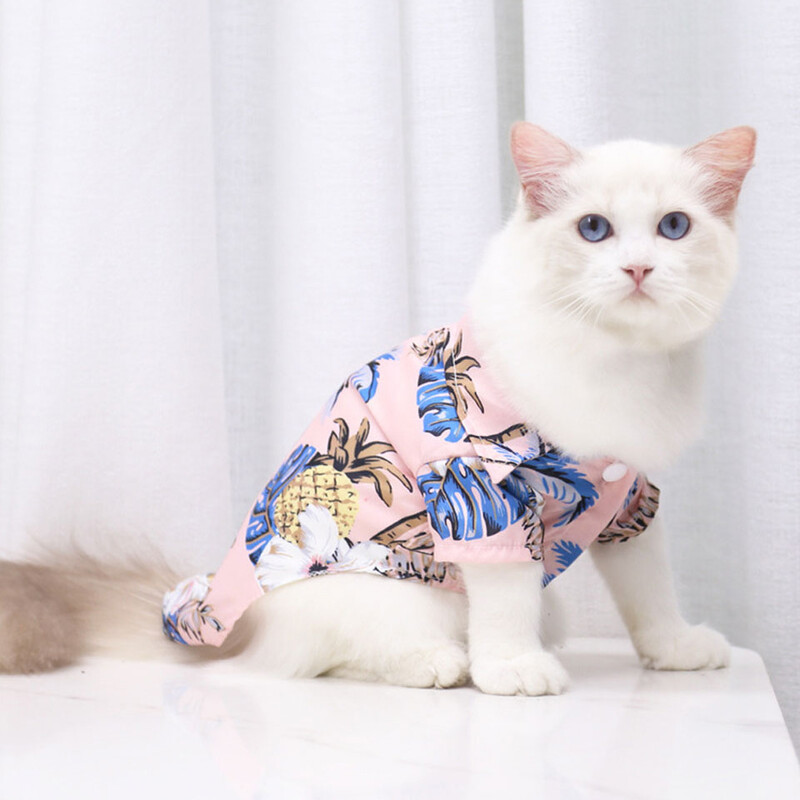 DualPet Χαβάης Ρούχα για σκύλους Γαλλικά μπουλντόγκ Ρούχα για κατοικίδια Καλοκαιρινά ρούχα για κατοικίδια Πουκάμισο σκυλιών για μικρά μεσαία σκυλιά Puppy Ropa Perro