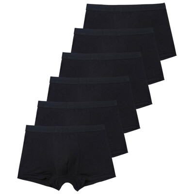 6db/szett Fekete boxer férfi fehérnemű bambusz férfi bugyi rövidnadrág légáteresztő alsónadrág férfi kényelmes szexi boxer és nadrág férfi