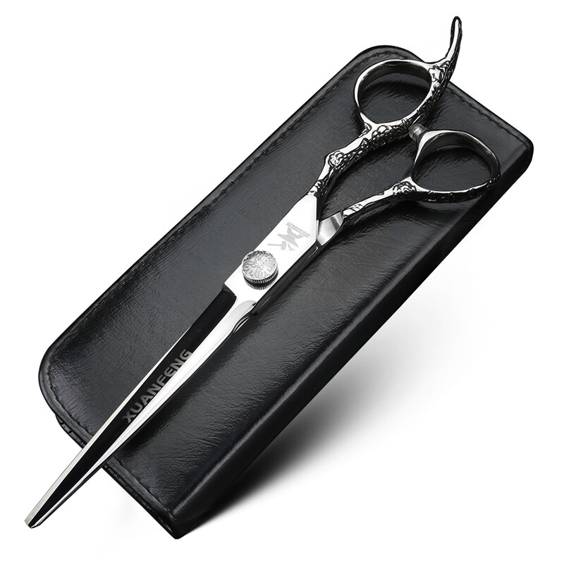 Ψαλίδι μαλλιών XUANFENG 7 ιντσών από άνθη δαμάσκηνου, εργαλεία styling κομμωτηρίου, ψαλίδι κοπής και ψαλίδι αραίωσης