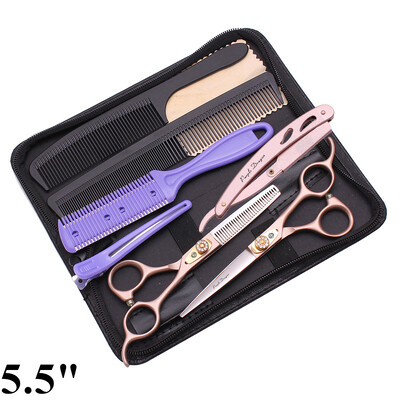 Hajolló Professzionális Purple Dragon 5,5" 6" 7" Rozsdamentes fodrász olló Vágóolló Fodrász Vékonyító Olló Z9105