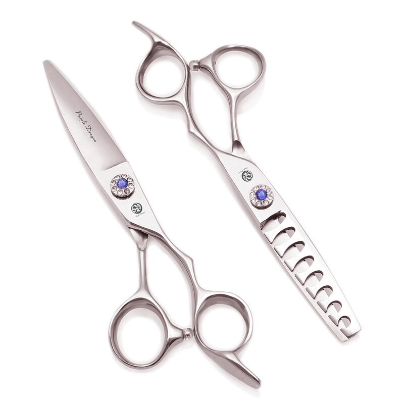 Professional Hair Scissors 6" Japan 440C Purple Dragon Κομμωτική ψαλίδα κοπής Αραίωση Ψαλίδι Σετ Σχήμα Φύλλων Ιτιάς Z1022