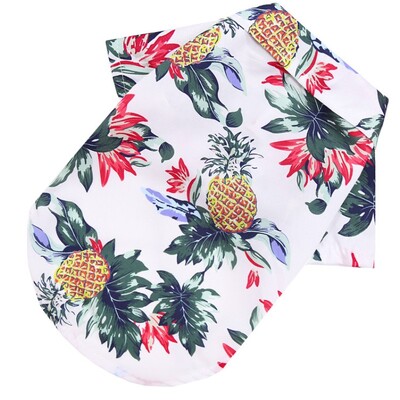 Nyári kisállat kutya ruhák Cool Beach Hawaii stílusú kutya macska ing Lélegző kutya pólók Chihuahua kutya jelmezek kisállat kölyök ruházat