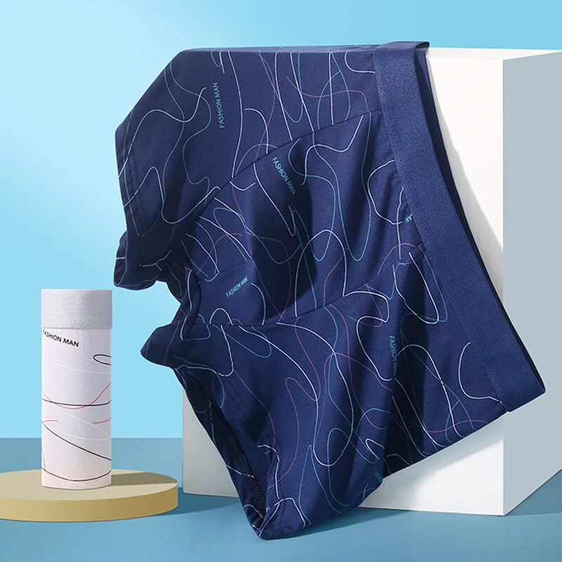 4/8Pcs Ανδρικό Boxer U Convex printed σώβρακο Ανδρικό σορτς μόδας Άνετο σορτς Ανδρικό συμπαγές αναπνεύσιμο εσώρουχο 45-100kg