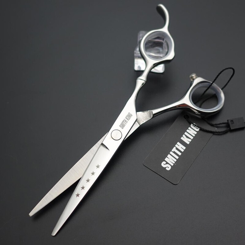 6-tollised professionaalsed juuksurikäärid, lasertraat Lõikekäärid Peened sakilise tera Libisemiskindla disainiga!