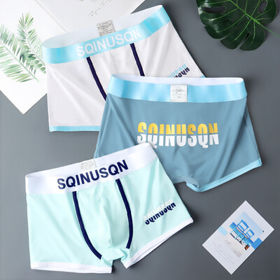 Férfi fehérnemű Sport stílusú Boxer Alsónadrágok Férfi Cool Feeling Rövidnadrágok Lélegző Férfi Boxer Alsónadrágok