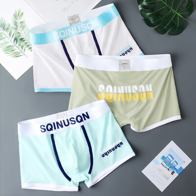 Férfi fehérnemű Sport stílusú Boxer Alsónadrágok Férfi Cool Feeling Rövidnadrágok Lélegző Férfi Boxer Alsónadrágok