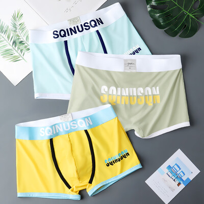 Férfi fehérnemű Sport stílusú Boxer Alsónadrágok Férfi Cool Feeling Rövidnadrágok Lélegző Férfi Boxer Alsónadrágok