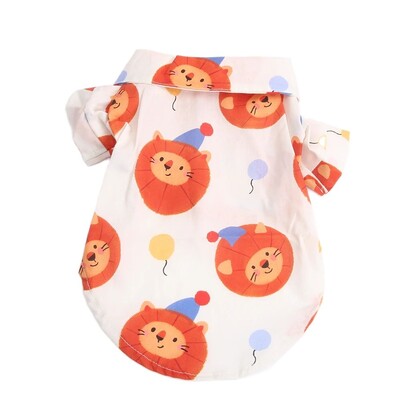 Fiú kutya macska ingek Rajzfilm Design Pet Puppy Overshirt Tavaszi/nyári ruházati ruházat