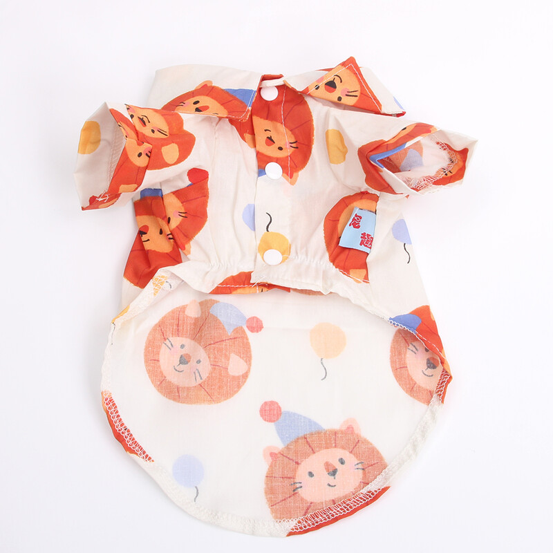 Πουκάμισα για σκύλους για αγόρια, Σχέδιο κινουμένων σχεδίων για κατοικίδια, κουτάβια, ρούχα για άνοιξη/καλοκαίρι