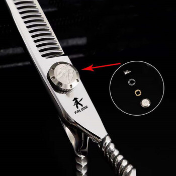 FnLune 6.0 Top Screw Professional Hair Salon Scissors Cut Barber Accessories Haircut Thinning Shear Εργαλείο κομμωτικής Ψαλίδι