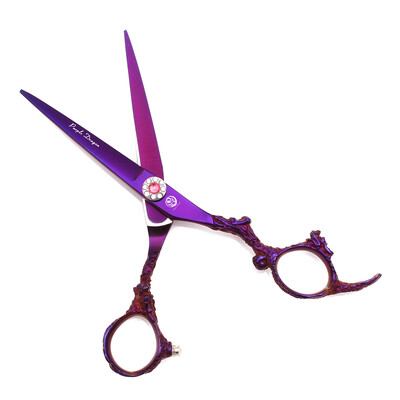Professzionális Hajolló Purple Dragon 6" Japan 440C Vágóolló Vékonyító Olló Fodrász Olló Dropshipping Z9005